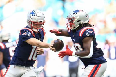 WATCH: Patriots RB Rhamondre Stevenson obliterates Dolphins DB with truck stick