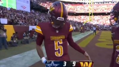 Jayden Daniels Hit a Viral TikTok Dance in the End Zone After Touchdown vs. Cowboys