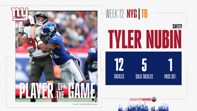 Giants vs. Buccaneers Player of the Game: Safety Tyler Nubin