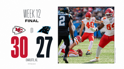 Final score: Chiefs tame Panthers, secure 30-27 road victory in Week 12