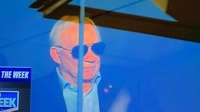 Jerry Jones Wearing Sunglasses At Cowboys-Commanders Game Led to Lots of Jokes