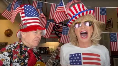 Toyah Willcox and Robert Fripp break out the star-spangled bunting to celebrate Thanksgiving