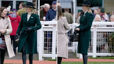 Tired of your go-to jeans? Zara Tindall’s coated trousers are a simple alternative to transform winter looks