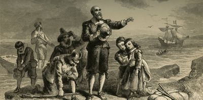 How the first Pilgrims and the Puritans differed in their views on religion and respect for Native Americans