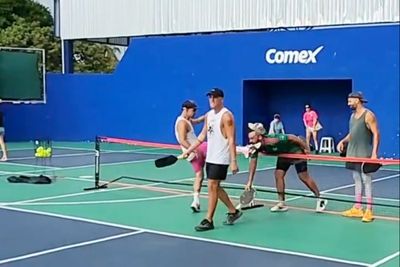 Pickleball Tournament Loser Caught on Camera Brutally Kicking Winner in the Head After Game: 'It's Just Pickleball'