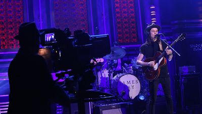 “He said - and this is a bit geeky - ‘are those P-90 pickups?’”: James Bay says that Jimmy Fallon knew immediately how to sort out his guitar feedback issue when he performed on his show