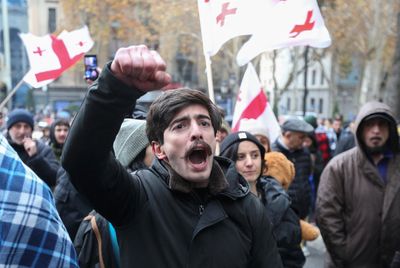 Georgian ruling party reopens parliament despite opposition boycott