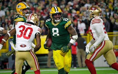 Packers RB Josh Jacobs snaps 49ers’ 3-year streak of not allowing 100-yard rusher