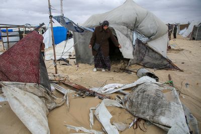 Flooding in Gaza compounds hardship of people displaced by Israeli attacks