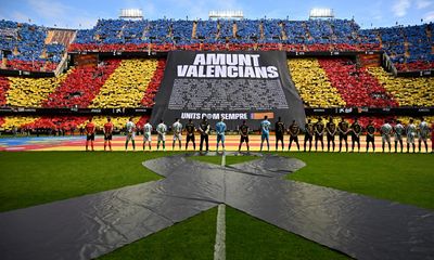 ‘What we play for’: Valencia reunited as Mestalla mourns its flood victims