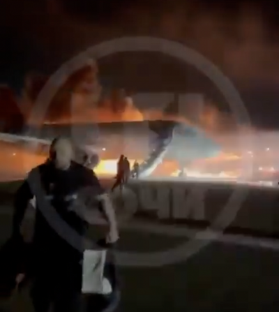 Harrowing Footage Shows Travelers Running for Their Lives as Passenger Plane Suddenly Goes Up in Flames
