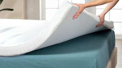 Struggling to sleep away from home for the holidays? This best-selling memory foam mattress topper works magic on any tired mattress