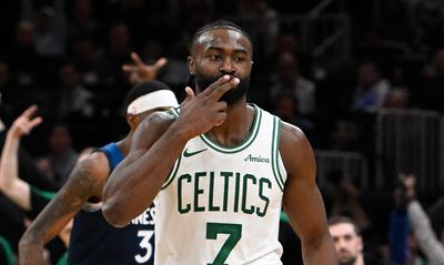 Jaylen Brown rightfully took exception to the Timberwolves’ announcers hammering his 3-point shooting