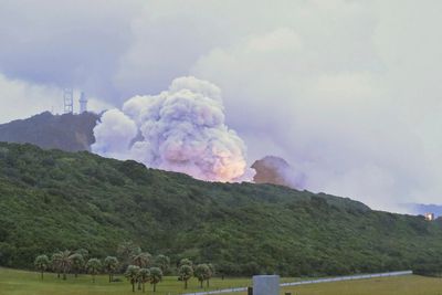 Small Japanese rocket engine explodes during a test but no injuries are reported