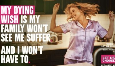 Controversial assisted dying ads on Tube network covered up with Samaritans posters