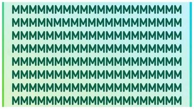 Optical Illusion: Finding the odd letter in this image is almost impossible, would you like to take this challenge?