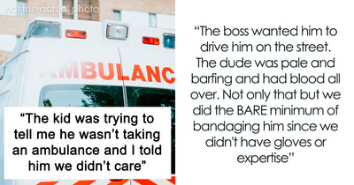 Boss Furious After Bleeding Employee Is Taken To Hospital By Ambulance