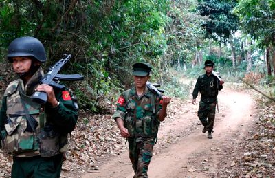 Rebel group takes key Myanmar border town and rare earth mining hub in setback for military regime