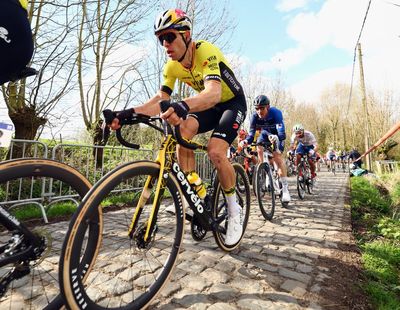 Wout van Aert returns to site of crash that ended his 2024 Classics season in Visma training