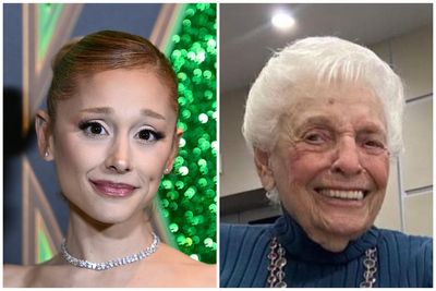 Ariana Grande shares her 99-year-old grandmother's adorable reaction to watching her in Wicked