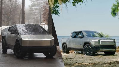 This Rivian R1T Vs. Tesla Cybertruck Test Proves EPA Range Isn't The Full Story