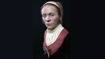 'Treated as something dangerous and vicious': See stunning reconstruction of 'vampire' buried with a blade over her neck
