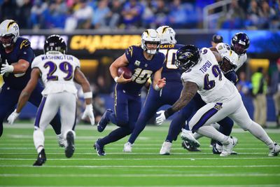 Chargers PFF grades: Best, worst performers in Week 12 loss to Ravens