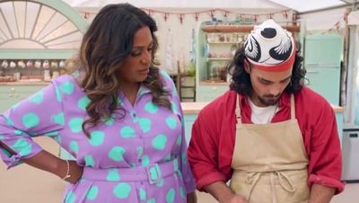 Great British Bake Off favourite Dylan crumbles under pressure in tense final as Alison Hammond intervenes