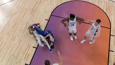 Hunter Dickinson Ejected for Dirty Move on Duke's Maliq Brown