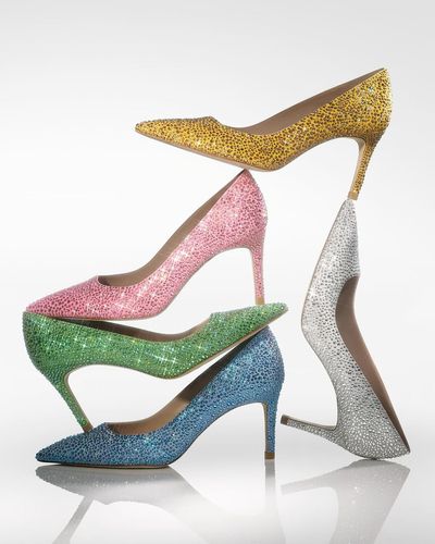 Every Pair in the Swarovski x Stuart Weitzman Capsule Boasts Over 6,000 Swarovski Pavé Crystals