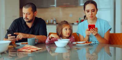 We’re quick to limit kids’ screen time. Parents can also benefit from setting boundaries for themselves