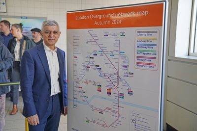 Mayor Sadiq Khan launches new London Overground lines and colours