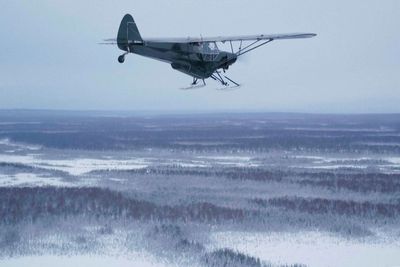 The Turkey Bomb pilot dropping Thanksgiving dinner to the middle of nowhere