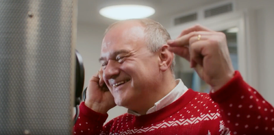 Watch Ed Davey’s bid for Christmas number one with charity single