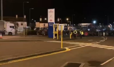 Furious farmers cause chaos at Holyhead after blockading port with tractors