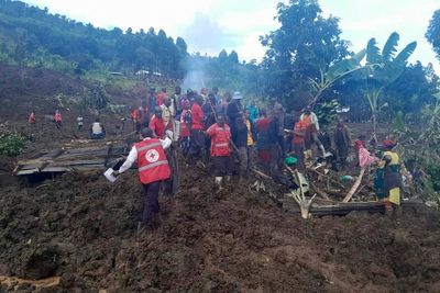 At least 13 dead after landslides bury 40 homes in villages in eastern Uganda