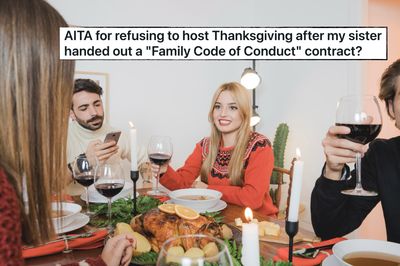 Woman Cancels Thanksgiving After Sister Demands Everyone Sign 'Code of Conduct' Before Attending