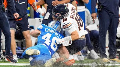 Caleb Williams 'Didn't Appreciate' Tackle From Lions Linebacker Jack Campbell