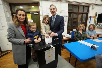 Irish premier casts vote with his family early as General Election under way