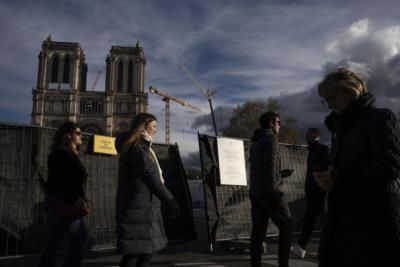 French President Macron Celebrates Completion Of Notre Dame Restoration