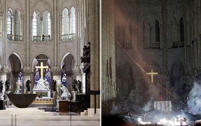 Notre Dame Cathedral restoration: Before and after photos show incredible transformation ahead of reopening