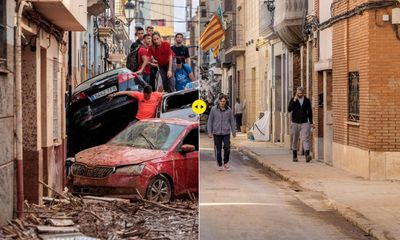 Floods in Valencia, Spain: then and now – in pictures