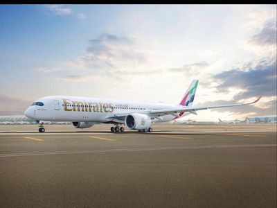 Emirates officially unveils its first A350 aircraft