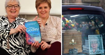 Nicola Sturgeon shares 'random coincidence' with Janey Godley's hearse