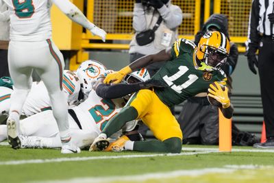 Best photos from Jayden Reed’s big Thanksgiving game performance for Packers