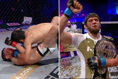 2024 PFL Championship: Timur Khizriev dominates Brendan Loughnane to win featherweight title