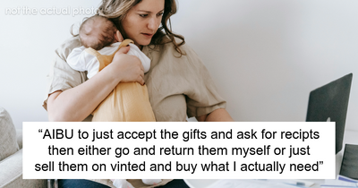 Lady Looks Gift Horse In The Mouth After MIL Gifts Grandchild Clothes, Not Toys, Netizens Slam Her