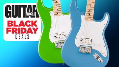 This Squier Sonic Strat serves serious Tom DeLonge vibes and blew me away when I reviewed it – now it’s even cheaper at just shy of $140 for Black Friday