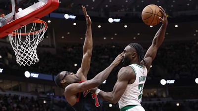 Celtics Announcer Has Epic Reaction to Jaylen Brown's Massive Poster Dunk