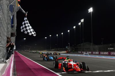 F2 Qatar: Bearman wins sprint race after Hadjar pass